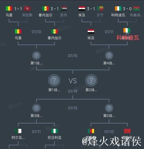 非洲杯：科特迪瓦强势晋级 八强对阵出炉